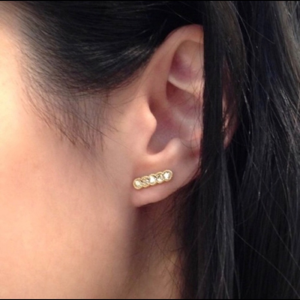 Rod Studs with Swarovski Crystals